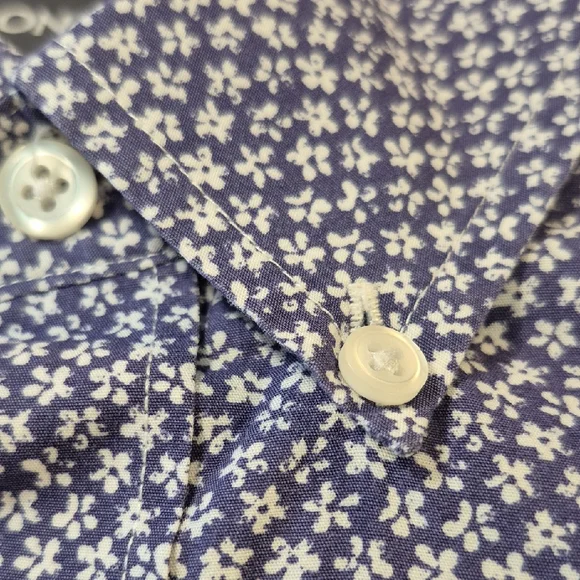 Bonobos Blue and White Casual Button Down Shirt - Picture 13 of 14